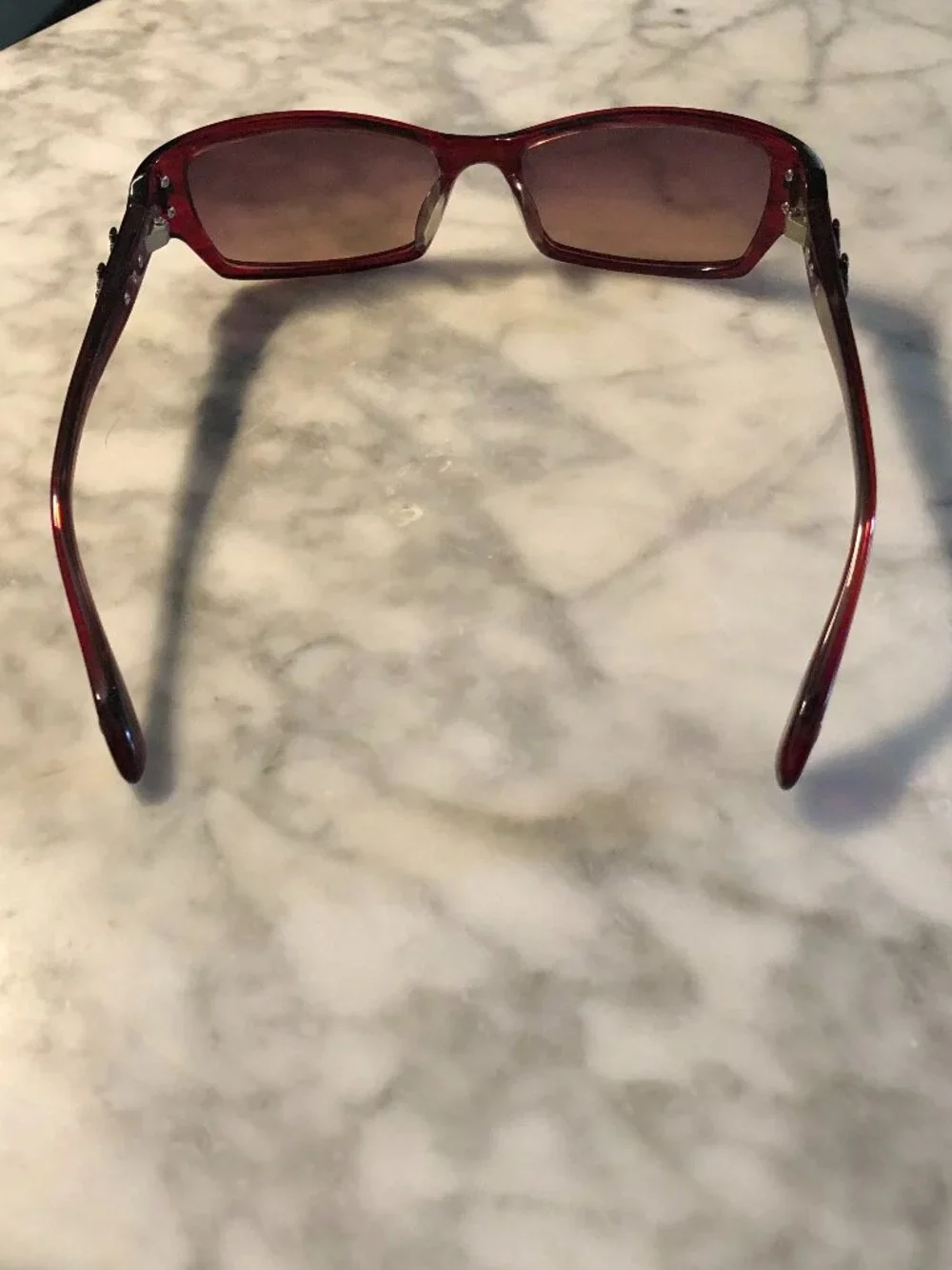 NEW LOREE RODKIN SUNGLASSES MODEL ELTON IN BURGUNDY COLOR